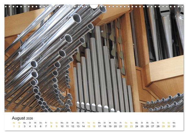 Produktbild: Fantastische Welt der Orgeln (Wandkalender 2026 DIN A3 quer), CALVENDO Monatskalender