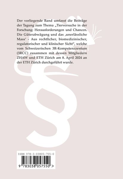 Produktbild: Tierversuche in der Forschung: Herausforderungen und Chancen