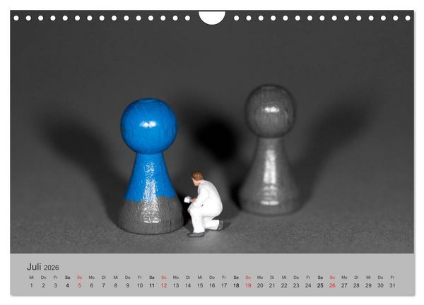 Produktbild: Miniaturen - Das Leben der Minis (Wandkalender 2026 DIN A4 quer), CALVENDO Monatskalender