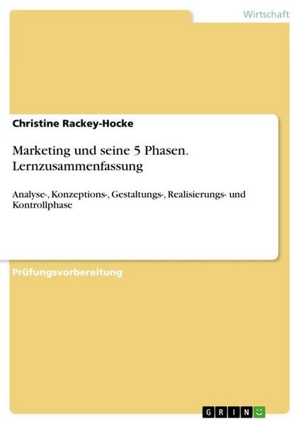 Produktbild: Marketing und seine 5 Phasen. Lernzusammenfassung