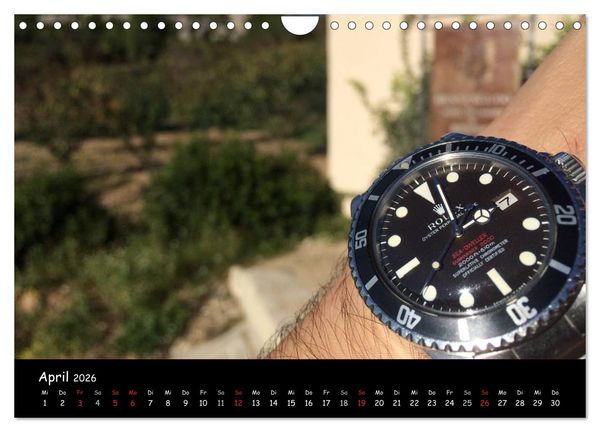 Produktbild: Watch Wristshots Worldwide (Wandkalender 2026 DIN A4 quer), CALVENDO Monatskalender
