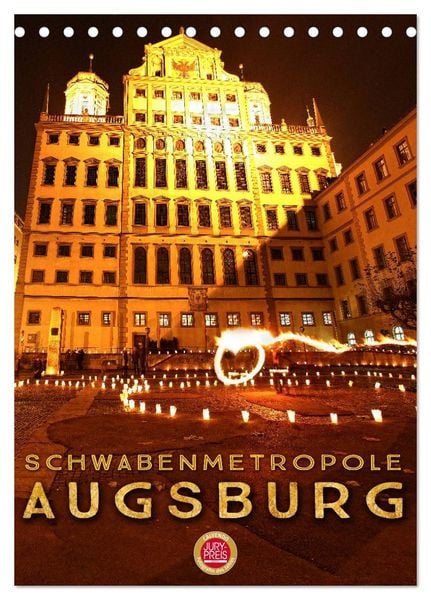 Produktbild: Schwabenmetropole Augsburg (Tischkalender 2026 DIN A5 hoch), CALVENDO Monatskalender