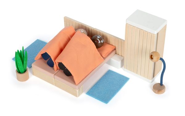 Produktbild: Small Foot 12631 - Puppenhausmöbel Schlafzimmer