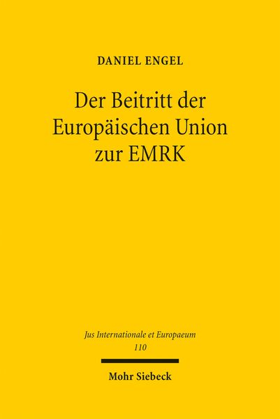 Produktbild: Der Beitritt der Europ&auml;ischen Union zur EMRK