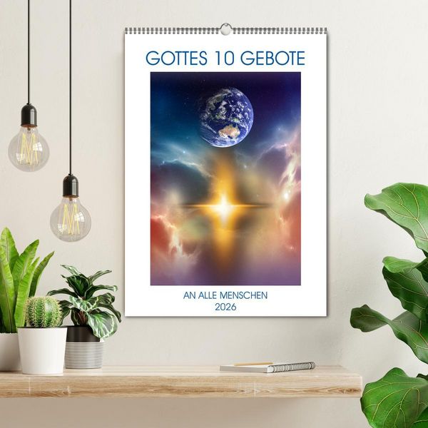 Produktbild: GOTTES 10 GEBOTE (Wandkalender 2026 DIN A2 hoch), CALVENDO Monatskalender
