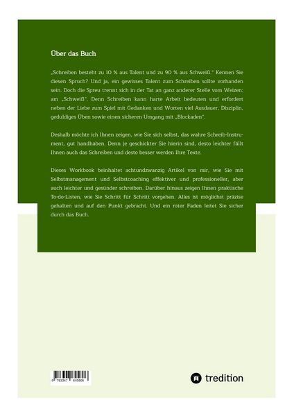 Produktbild: Workbook: Selbstcoaching f&uuml;r Autoren