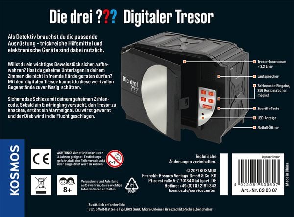 Produktbild: Die drei ??? Digitaler Tresor