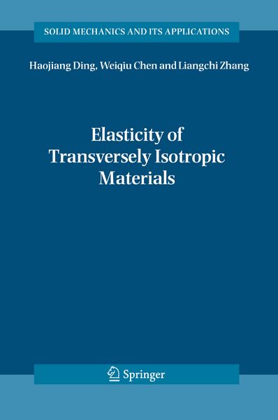 Produktbild: Elasticity of Transversely Isotropic Materials
