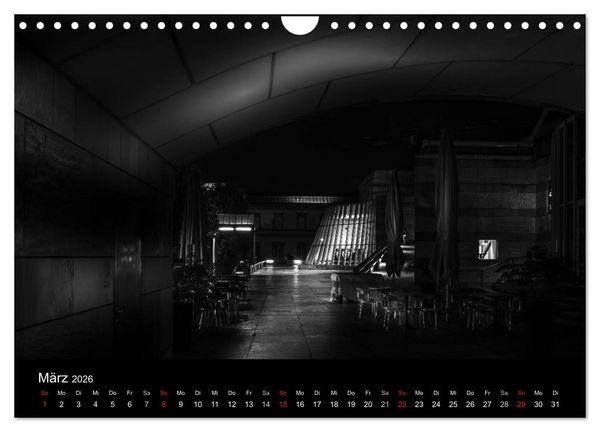 Produktbild: Stuttgart bei Nacht (Wandkalender 2026 DIN A4 quer), CALVENDO Monatskalender