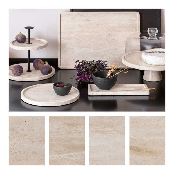 Produktbild: Villeroy & Boch Manufacture Travertine Servierplatte