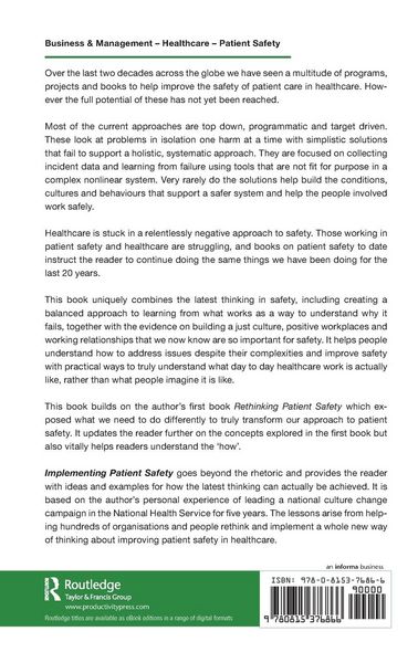 Produktbild: Implementing Patient Safety