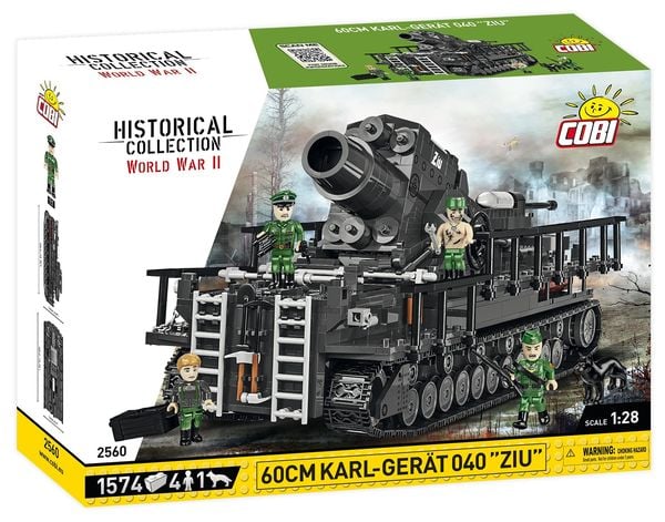 COBI 2560 - Historical Collection, WWII, 60CM Karl Gerät 040 ZIU, Bausatz