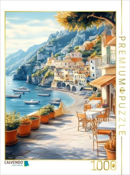 CALVENDO Puzzle Ein mediterranes Paradies | 1000 Teile Lege-Größe 64x48cm Foto-Puzzle für glückliche Stunden
