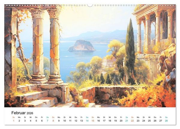 Produktbild: Szenen aus dem Antiken Griechenland (Wandkalender 2026 DIN A2 quer), CALVENDO Monatskalender