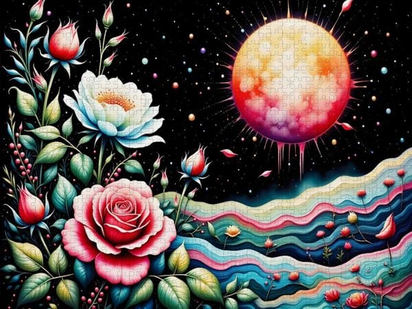 Produktbild: CALVENDO Puzzle Bl&uuml;tenschimmer | 1000 Teile Lege-Gr&ouml;&szlig;e 64x48cm Foto-Puzzle f&uuml;r gl&uuml;ckliche Stunden