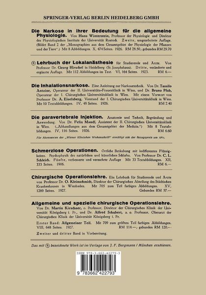 Produktbild: Die Avertinnarkose in der Chirurgie