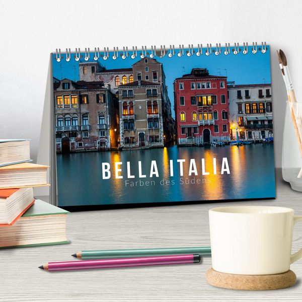 Produktbild: Bella Italia. Farben des S&uuml;dens (Tischkalender 2026 DIN A5 quer), CALVENDO Monatskalender