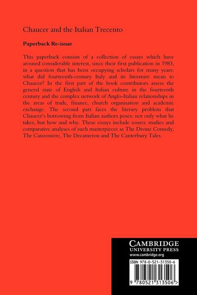 Produktbild: Chaucer and the Italian Trecento