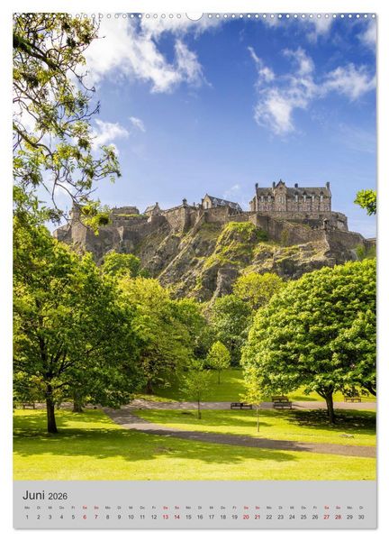 Produktbild: EDINBURGH Historisches Stadtherz (hochwertiger Premium Wandkalender 2026 DIN A2 hoch), Kunstdruck in Hochglanz
