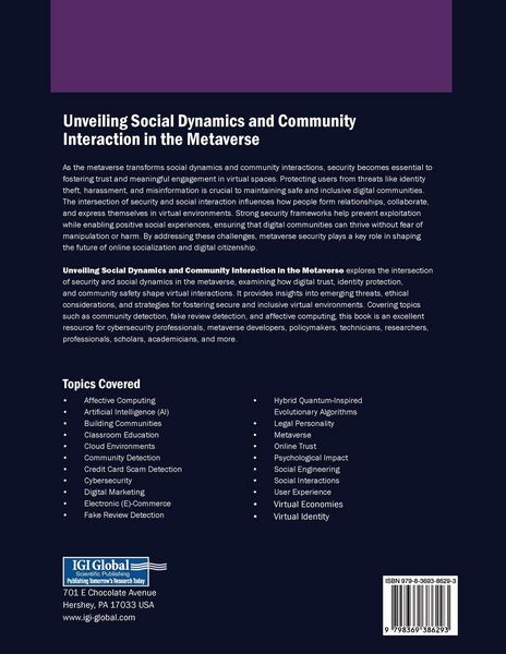Produktbild: Unveiling Social Dynamics and Community Interaction in the Metaverse