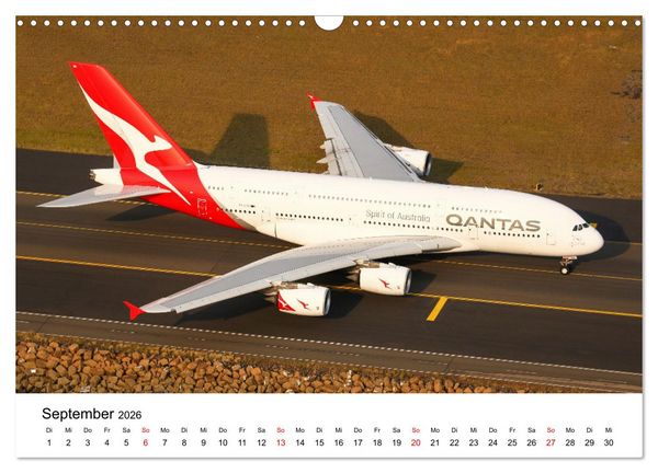 Produktbild: Airbus A380 Superjumbo 2026 (Wandkalender 2026 DIN A3 quer), CALVENDO Monatskalender