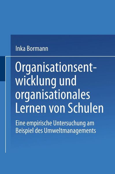 Produktbild: Organisationsentwicklung und organisationales Lernen von Schulen