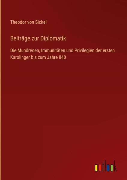 Produktbild: Beitr&auml;ge zur Diplomatik