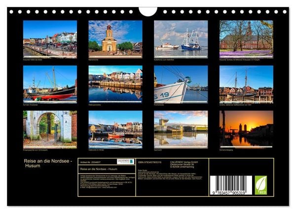 Produktbild: Reise an die Nordsee - Husum (Wandkalender 2026 DIN A4 quer), CALVENDO Monatskalender