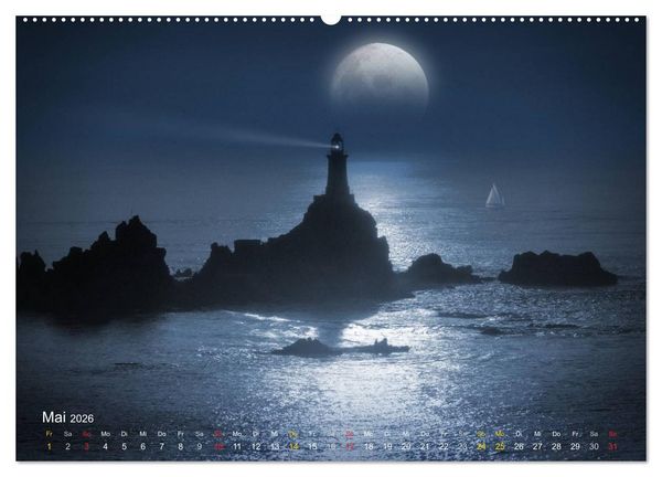 Produktbild: Mondnacht (Wandkalender 2026 DIN A2 quer), CALVENDO Monatskalender