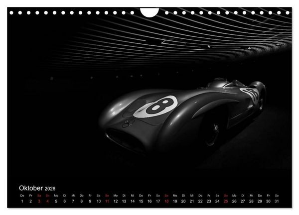 Produktbild: Black-Schwarz-Noir 2026 (Wandkalender 2026 DIN A4 quer), CALVENDO Monatskalender