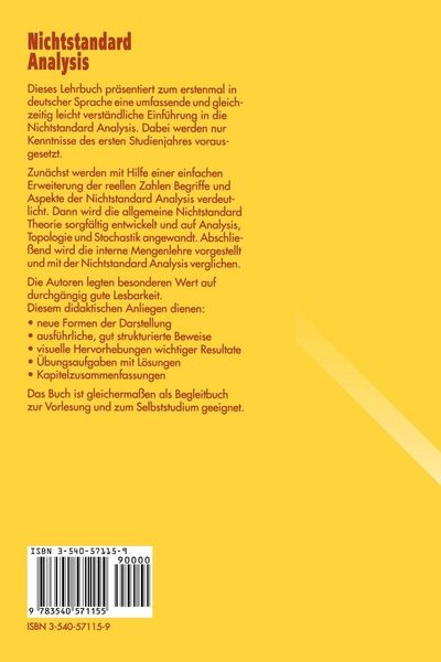 Produktbild: Nichtstandard Analysis