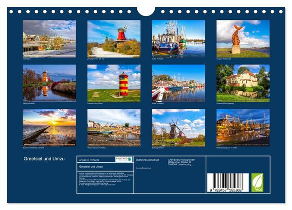 Produktbild: Greetsiel und Umzu (Wandkalender 2026 DIN A4 quer), CALVENDO Monatskalender