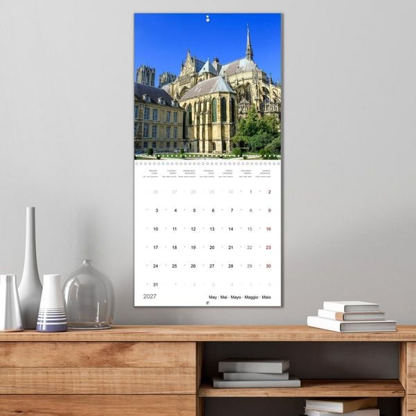 Produktbild: D&eacute;couverte des c&eacute;l&egrave;bres cath&eacute;drales fran&ccedil;aises (Calendrier mural carr&eacute; 2027 30x30 cm) Calendrier double avec une page pour vos prises de notes