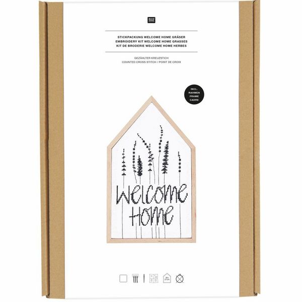 Produktbild: Stickpackung Gez&auml;hlter Kreuzstich, Welcome Home Gr&auml;ser