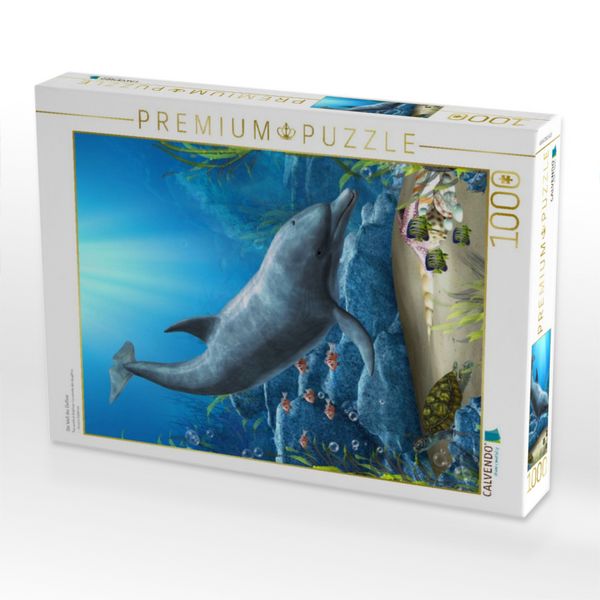Produktbild: CALVENDO Puzzle Die Welt der Delfine | 1000 Teile Lege-Gr&ouml;&szlig;e 64x48cm Foto-Puzzle f&uuml;r gl&uuml;ckliche Stunden