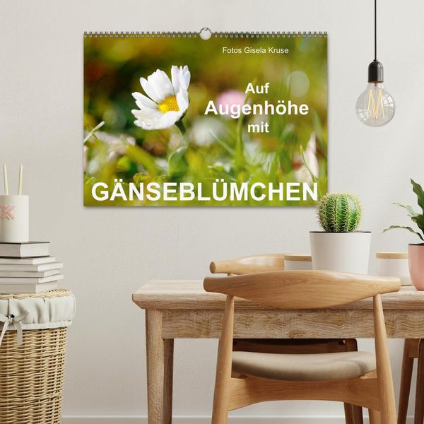 Produktbild: Auf Augenh&ouml;he mit G&auml;nsebl&uuml;mchen (Wandkalender 2026 DIN A3 quer), CALVENDO Monatskalender