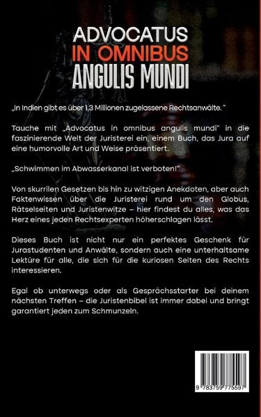 Produktbild: Advocatus in omnibus angulis mundi