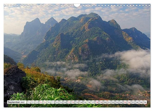 Produktbild: Bekanntes und Unbekanntes Laos (Wandkalender 2027 DIN A3 quer), CALVENDO Monatskalender