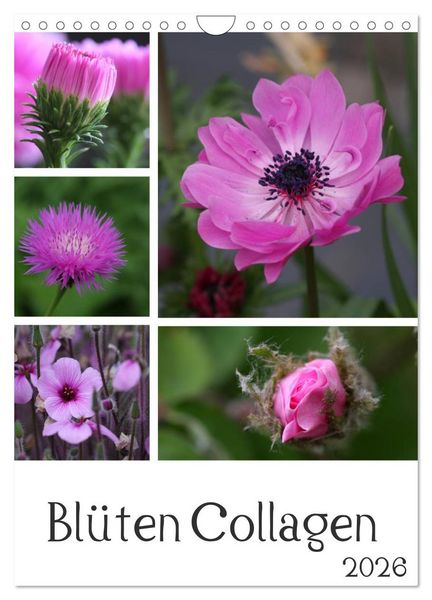 Produktbild: Bl&uuml;ten Collagen (Wandkalender 2026 DIN A4 hoch), CALVENDO Monatskalender