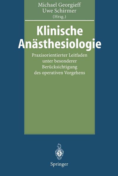 Produktbild: Klinische An&auml;sthesiologie