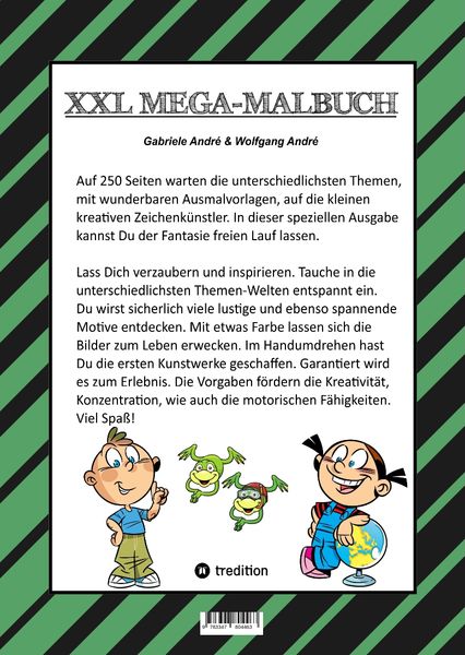 Produktbild: Mega Malbuch - 250 Seiten - Lustige Motive - Spannende Themen - Verschiedene Welten - ein Abenteuer f&uuml;r Zeichner