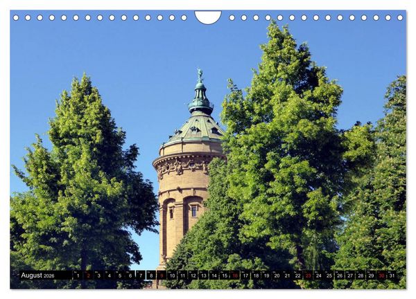 Produktbild: Gr&uuml;nes Mannheim (Wandkalender 2026 DIN A4 quer), CALVENDO Monatskalender