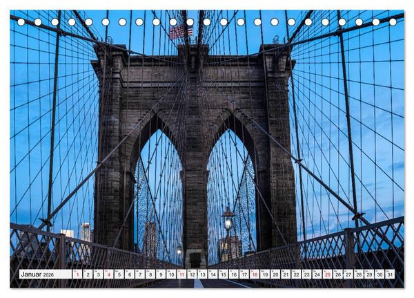 Produktbild: New York City - der besondere Blick auf Big Apple (Tischkalender 2026 DIN A5 quer), CALVENDO Monatskalender