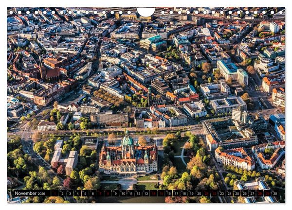 Produktbild: Hannover - Luftige Einblicke (Wandkalender 2026 DIN A4 quer), CALVENDO Monatskalender