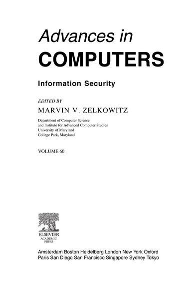 Produktbild: Advances in Computers