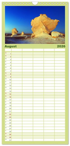 Produktbild: Familienplaner 2026 - &Auml;gypten mit 5 Spalten (Wandkalender, 21 x 45 cm) CALVENDO