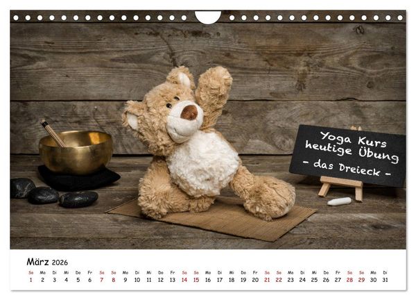 Produktbild: Eddy, der Teddy (Wandkalender 2026 DIN A4 quer), CALVENDO Monatskalender