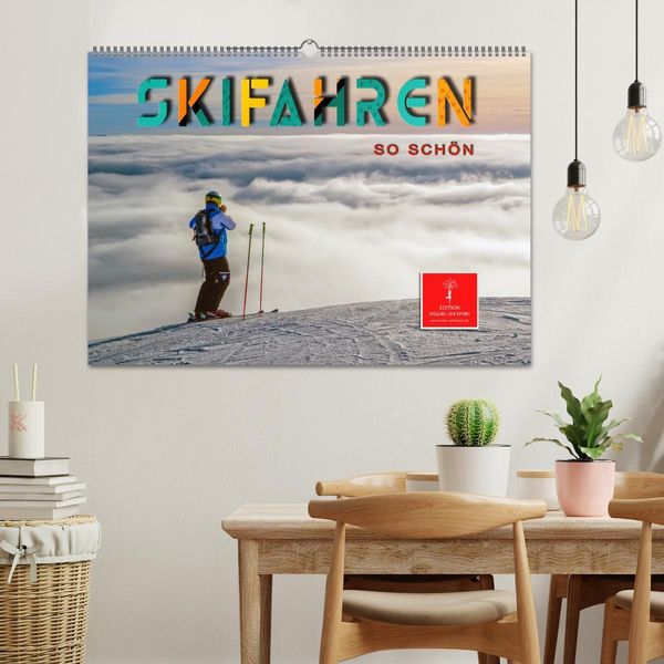 Produktbild: Skifahren - so sch&ouml;n (Wandkalender 2026 DIN A2 quer), CALVENDO Monatskalender