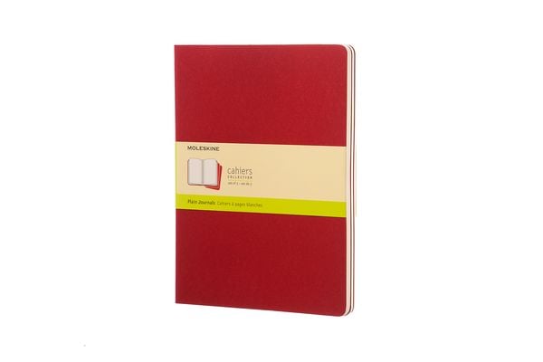 Produktbild: Moleskine Cahier Pocket Plain Red Cover XL. 3er Pack