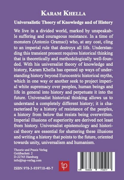 Produktbild: The Universalistic Theory of Knowledge and of History